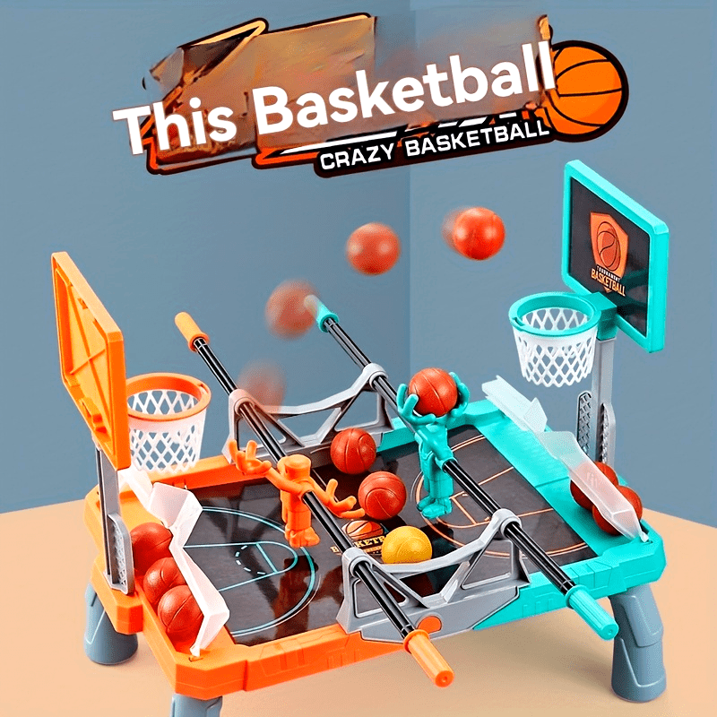 Educatieve Dubbele Desktop Basketbal | Vingerboard Sportspel voor Ouders-Kinderen Interactie vanaf 4 Jaar