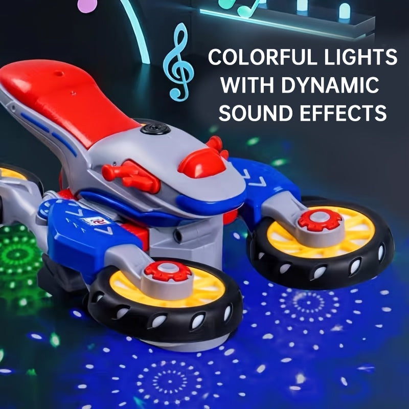 Stunt Spin Motorfiets | Speelgoed met Muziek & Kleurrijke Lichten