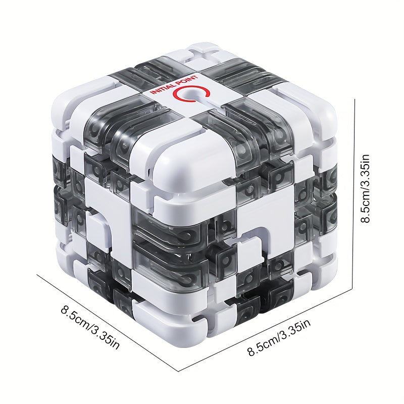 Puzzel Doolhof Kubus | 3D Magische Doolhof Breinbreker, Educatief Speelgoed voor Kinderen & Volwassenen, Uitdagend Spel en Kerstcadeau