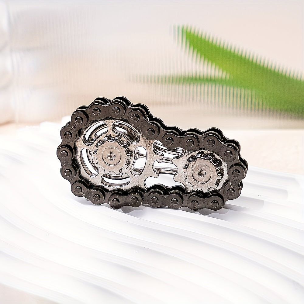 Fidget Spinner met fietskettingontwerp – Ontspan met stijl en precisie