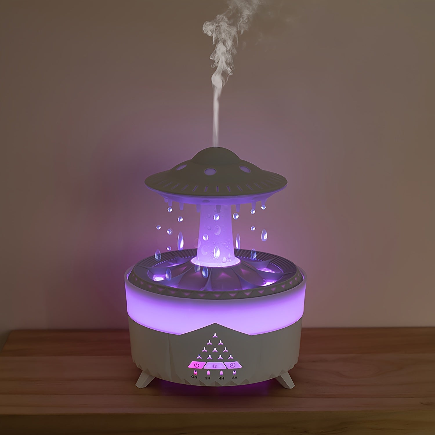 Ultrasonic Humidifier | Geurcompatibel, met Nachtlampje Afstandsbediening