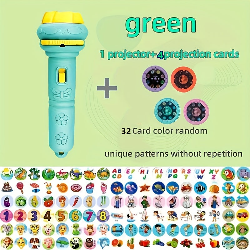Projector Zaklamp | Educatief speelgoed met dieren, letters & cijfers