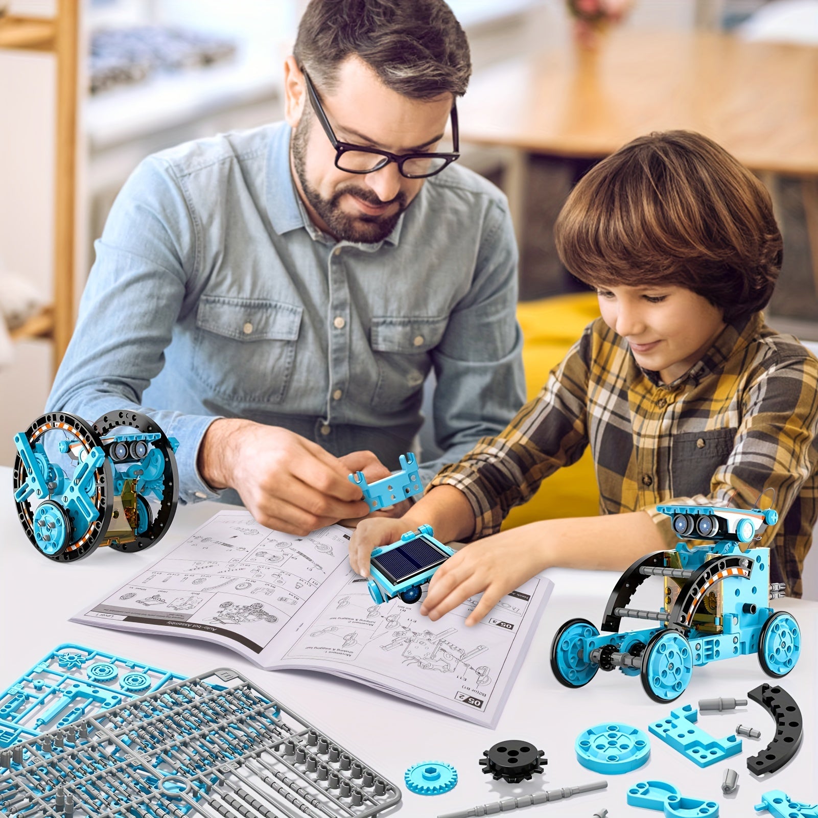 STEM metalen voertuigensets - Educatieve bouwspeelgoedsets, perfecte cadeaus voor Kerstmis en verjaardagen.