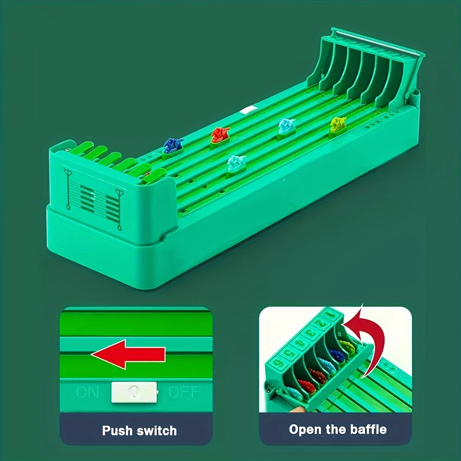 Mini Tafel Paardenrace Spel | Draagbaar en Interactief Gezelschapsspel