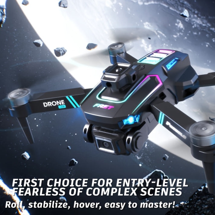 HD Dual Camera Drone met Twee Batterijen | Beginnersvriendelijk met Obstakelvermijding & Optische Flow