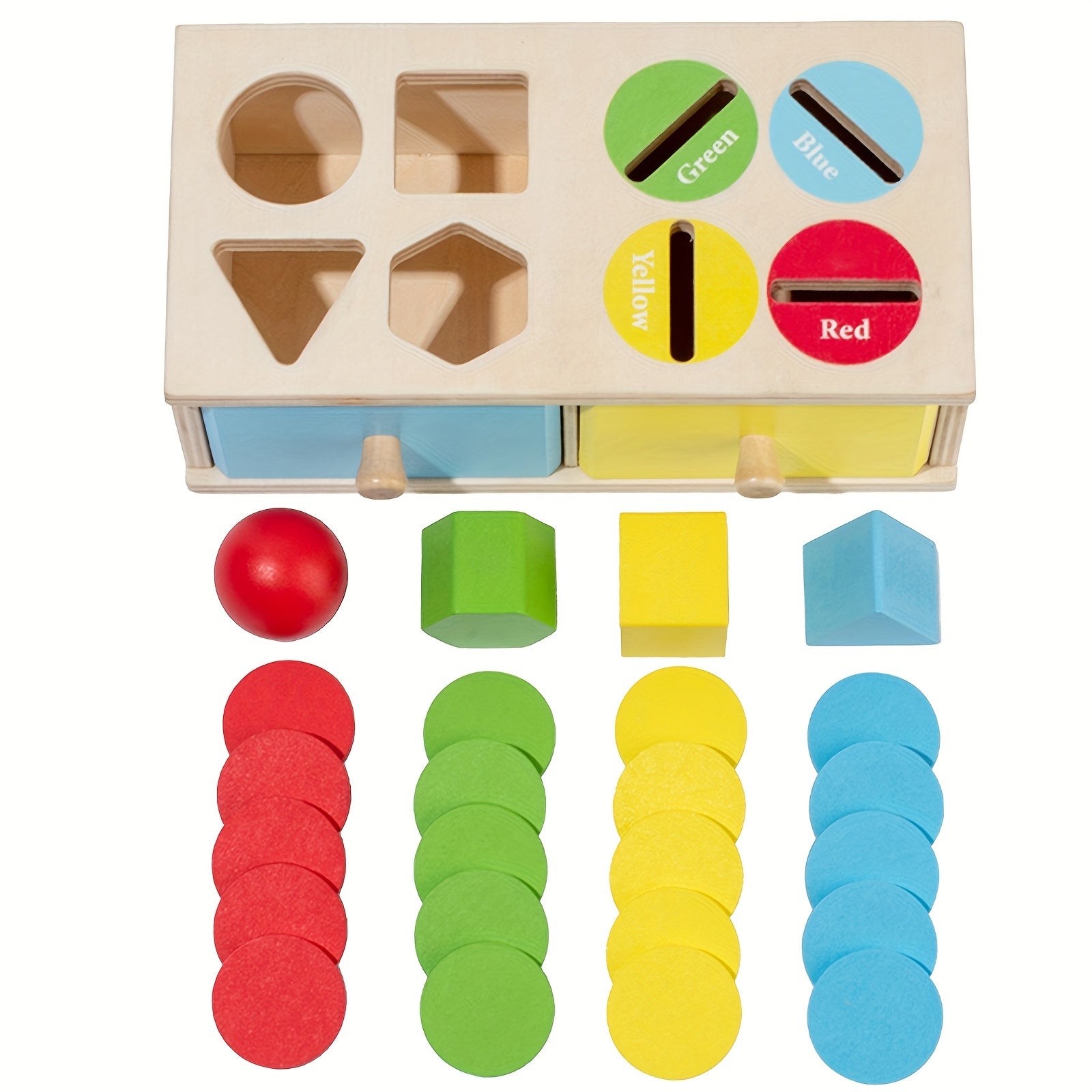 Houten Vorm- en Kleuren Sorteerspel | Educatief Speelgoed voor Cognitieve Ontwikkeling | Ideaal Cadeau voor Kinderen