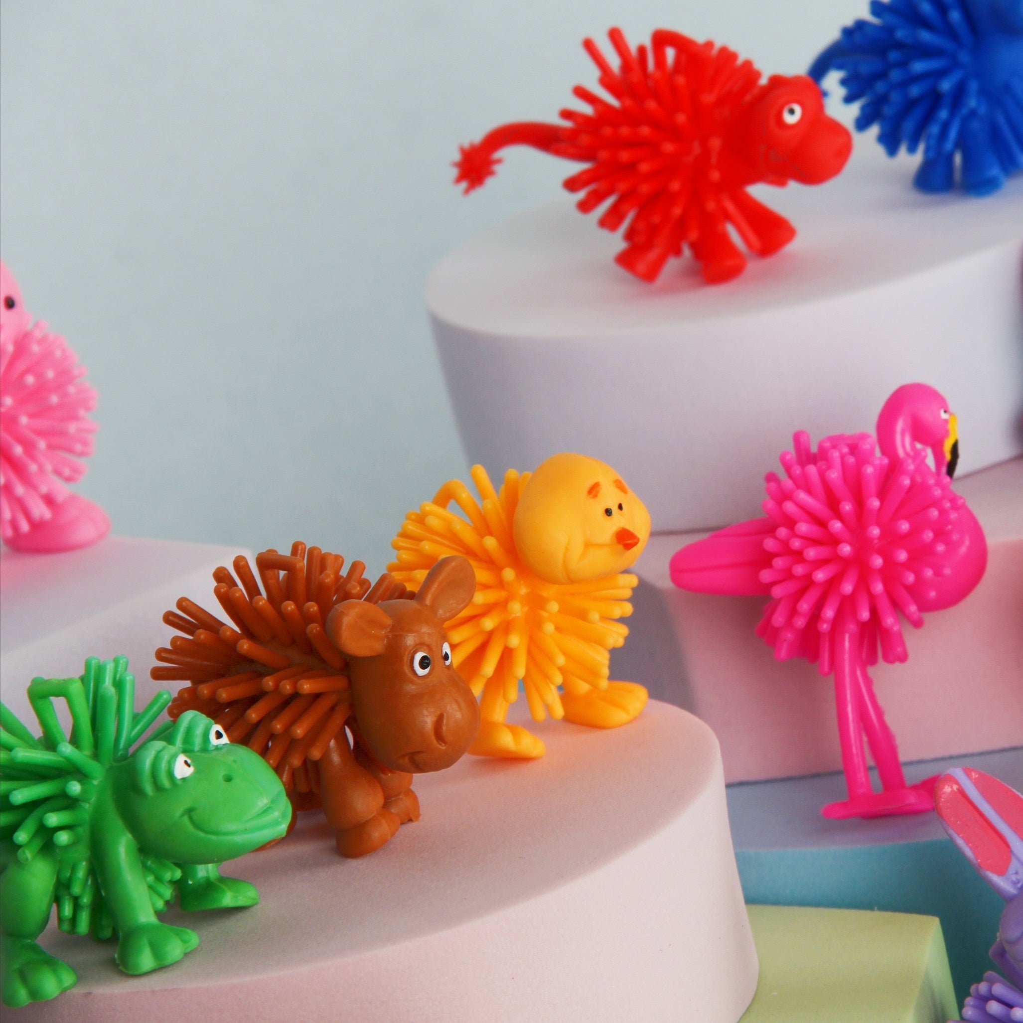 PVC dierenfiguren set - safari thema fidget speelgoed, 12 stuks