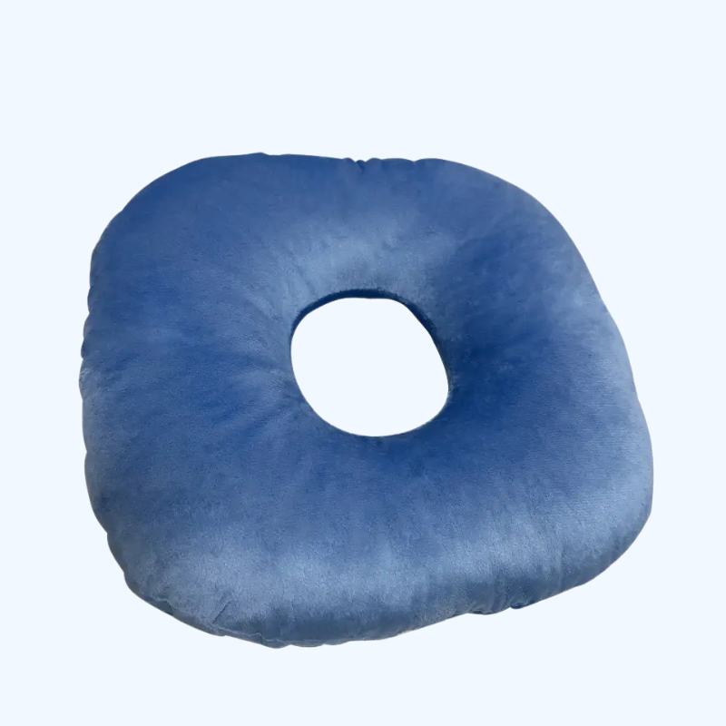 Hypoallergeen Zijslaapkussen met Oorgat - Zacht, Wasbaar, Voor Oorpijn, Grijs