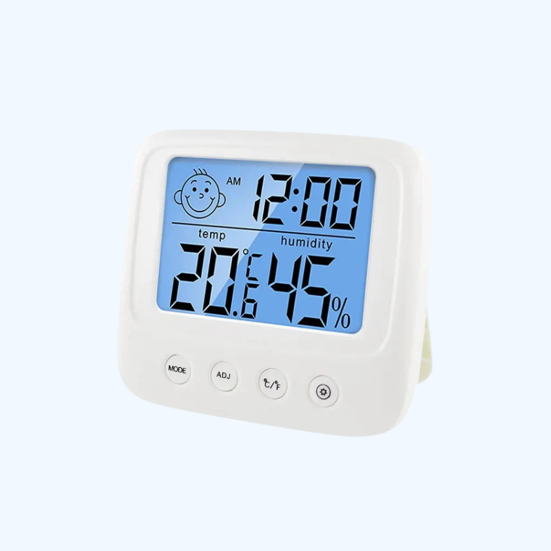 Digitale LCD Thermometer Hygrometer | Binnen Alarm Klok Elektronische Temperatuur Vochtigheid Meter Monitor Mini Weerstation