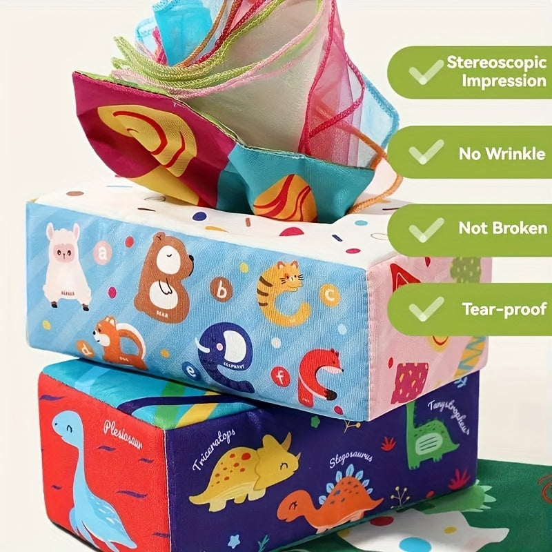 Scheurpapier doos speelgoed | Baby vingertraining