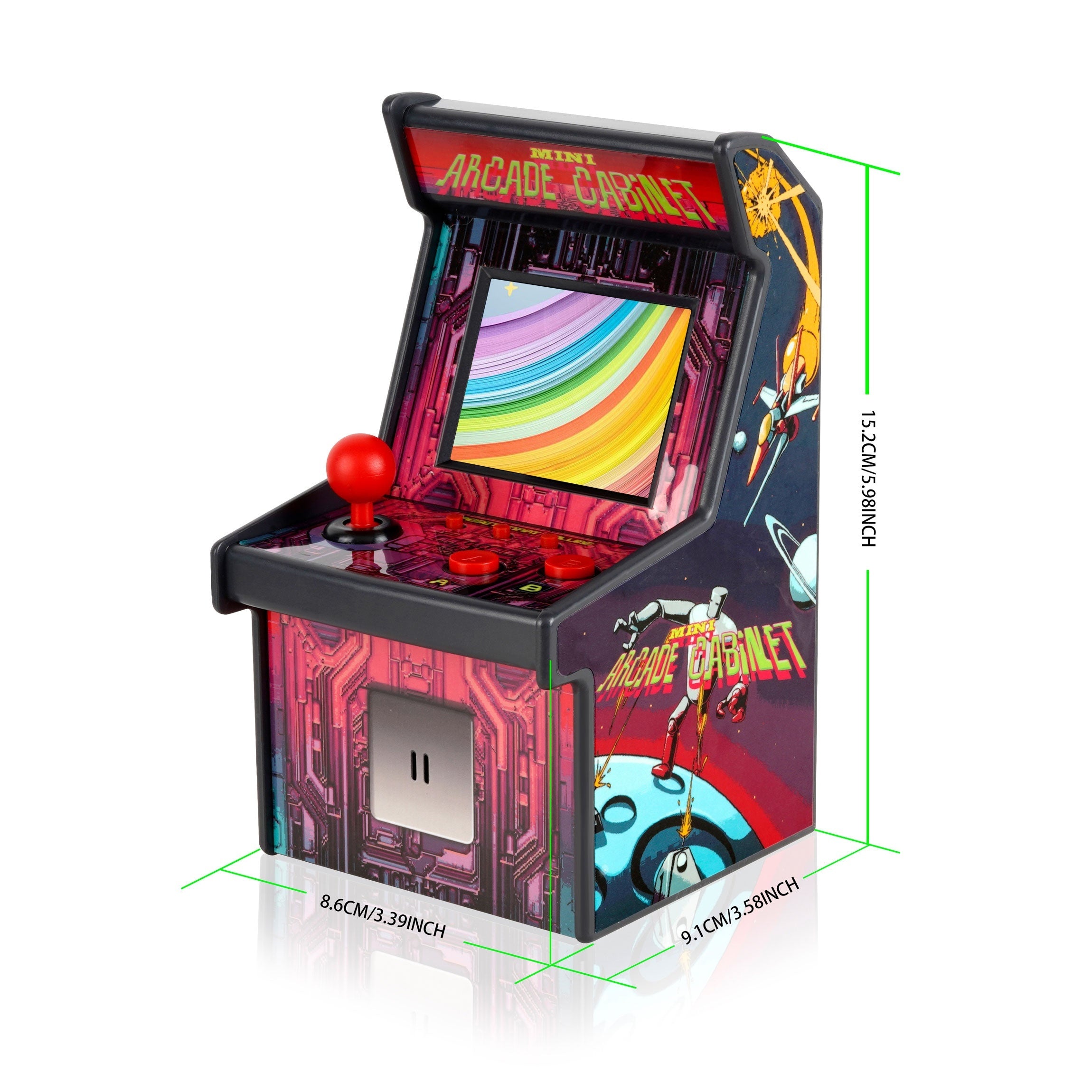 16-Bit Mini Arcade Console met TFT Scherm | Retro Gaming Machine voor Tieners & Volwassenen – Verjaardag & Vakantiecadeau