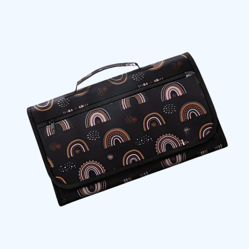 Draagbare Waterdichte Verzorgingsmat | Één-Handige Luierverzorging Mat | Reizen & Thuisgebruik voor Baby's | Ideaal Cadeau voor Baby Showers & Feestdagen