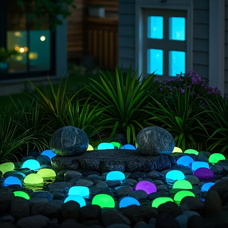 31 stuks lichtgevende stenen | Glow in the dark decoratie voor tuin, vijver of kamer