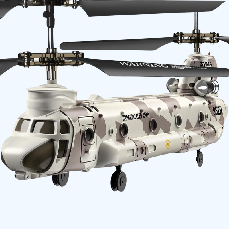 S52H Afstandsbediening Helicopter | Militaire Vervoer met Hoogtevast | LED Verlichting & ÃÊn-Knop Oprichting | Perfect voor Kinderen & Militaire Fans
