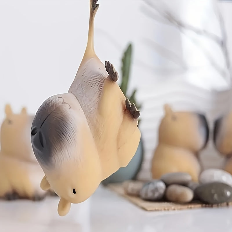 1x Capybara Rubber Speelgoed | Squeeze Bounce Toy | Duurzaam & Uniek | Feestje & Cadeautip voor Halloween/Kerst