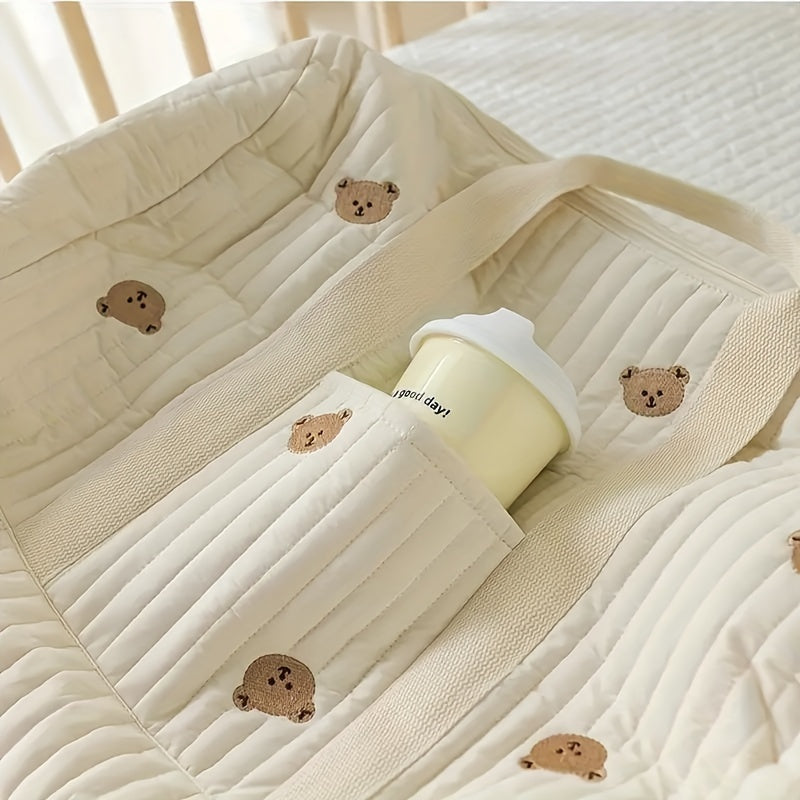 Extra Grote Reistas | Multifunctionele Mama Handtas Met Schouderriem | Polyamide Luiers & Kinderbenodigdheden Organizer | Dierenprint Design