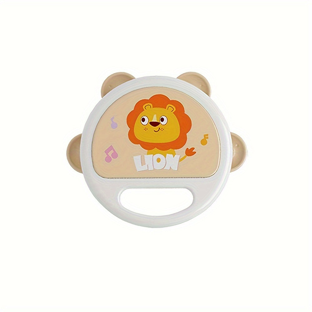 Adorable Leeuw Cartoon Rammelaar & Handtrommel Speelgoed | Ideaal voor Baby's Gripkrachttraining | Perfect voor Halloween & Kerstcadeaus