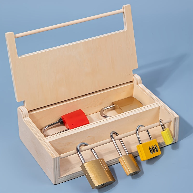 Educatieve Houten Slot- en Sleutel Speelset | Ontwikkeling van Probleemoplossend Vermogen & Vaardigheden