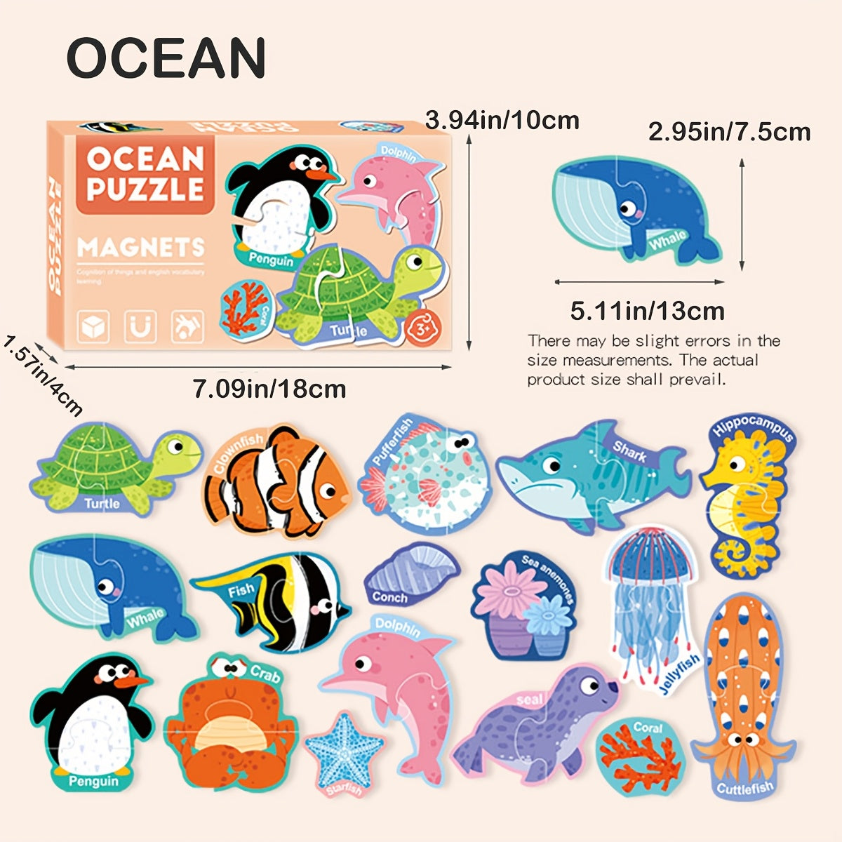 Magnetische Stickers Puzzelset | Letters, Cijfers & Meer – Cadeau voor Kerst & Verjaardag