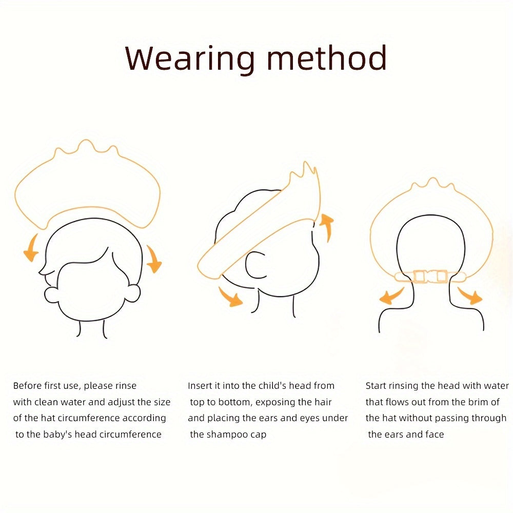 Verstelbare kinder douchekap | Shampoohoed met oor- en oogbescherming, dierlijk ontwerp