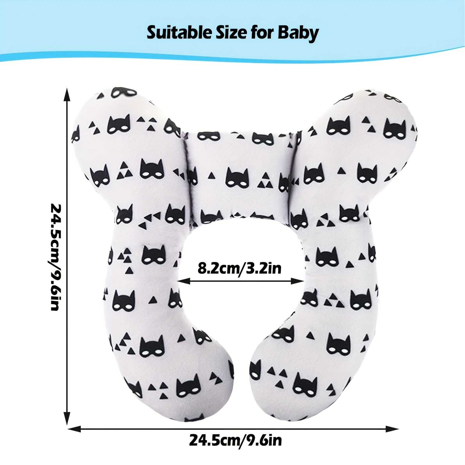 Baby Reis Nekkussen | Hoofd- en Nek Ondersteuningskussen voor Baby's en Peuters