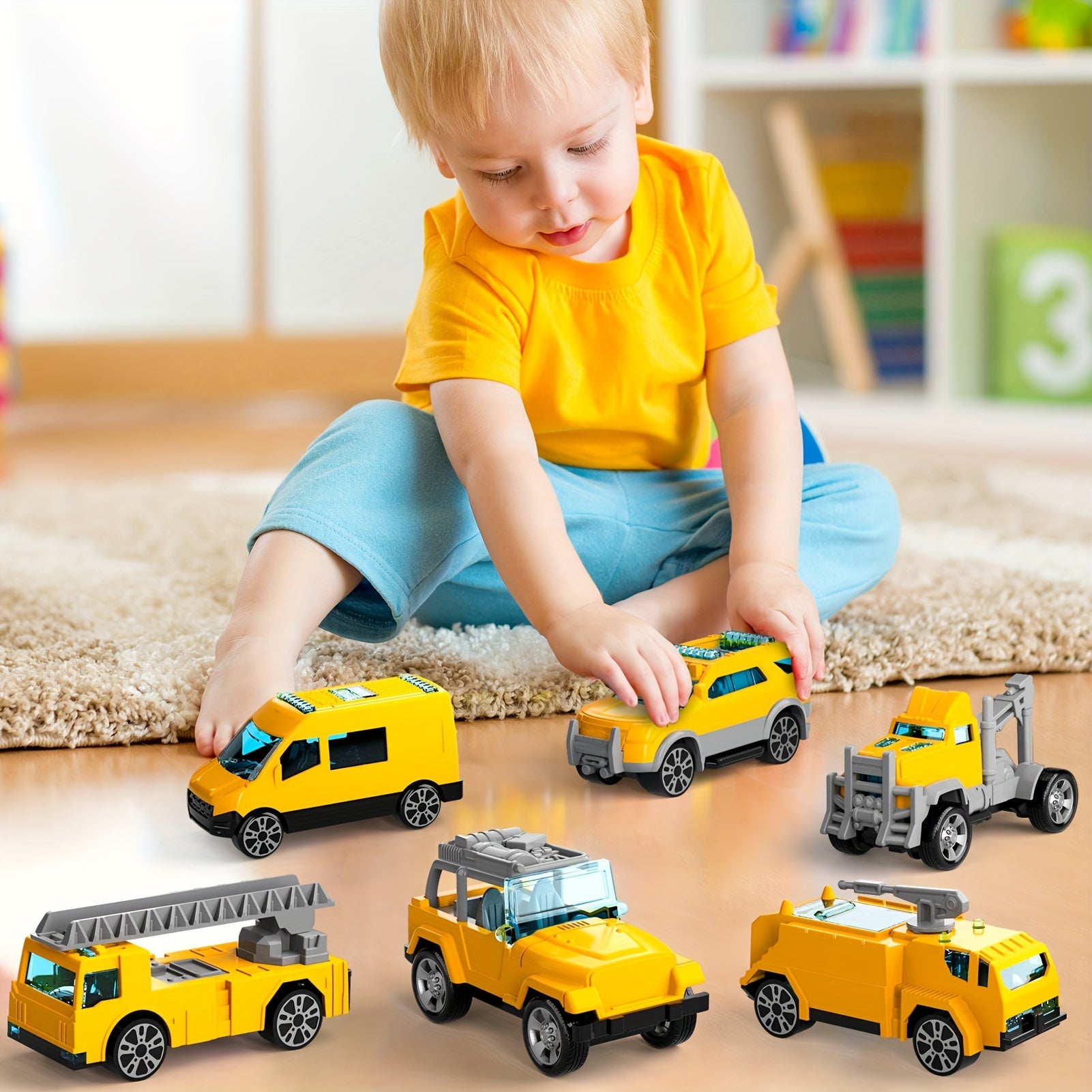 Vliegtuig Speelgoed Voor Kinderen Vanaf 3 Jaar - Groot Transport Vliegtuig met Sprayfunctie en 10 Voertuigauto's - Kerst- en Halloween Cadeau