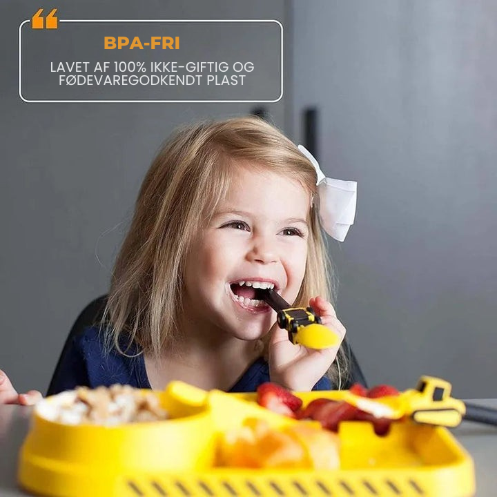 BuildBites Bouwbestek – Educatief en speels bestek voor kinderen tijdens het eten