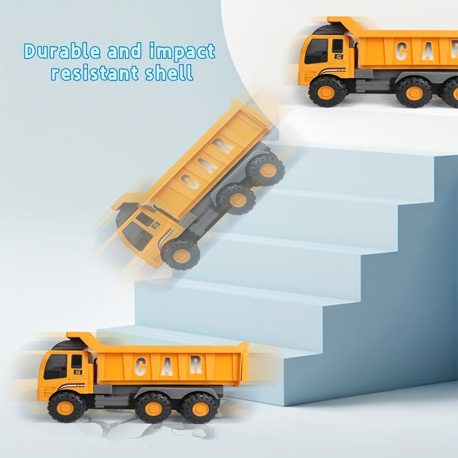 Bouwvoertuigen Set | Grote graafmachine, cementwagen en kraan – educatief constructiespel