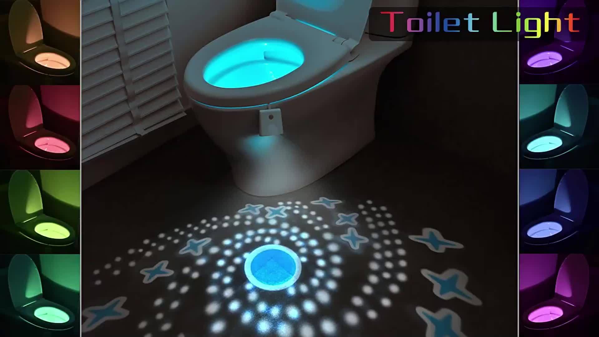 Toilet nachtlampje LED | USB oplaadbaar met bewegingssensor, grappig badkameraccessoire
