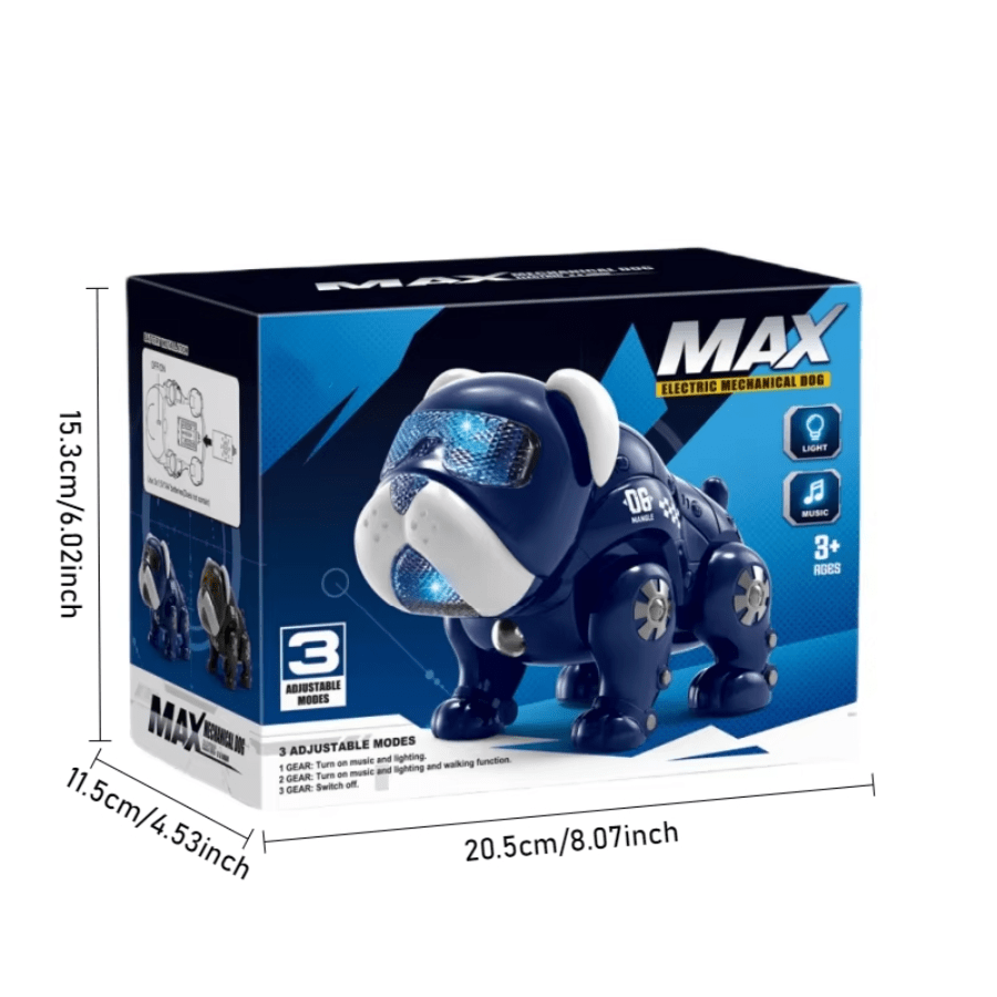 Slimme Robothond met Licht en Muziek voor Kinderen vanaf 3 Jaar - Interactief Speelgoedhondje dat Zelf Obstakels Ontwijkt - Robot Huisdier voor Jongens en Meisjes