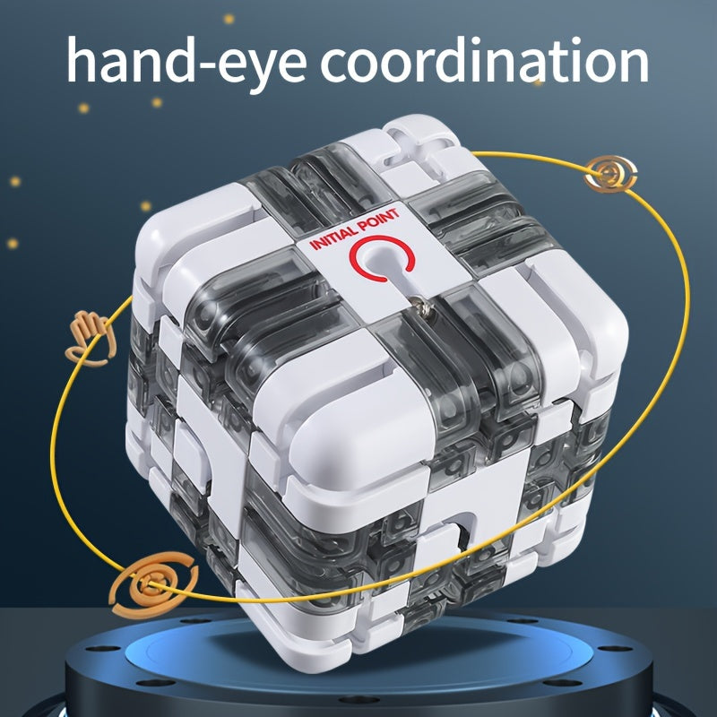 Puzzel Doolhof Kubus | 3D Magische Doolhof Breinbreker, Educatief Speelgoed voor Kinderen & Volwassenen, Uitdagend Spel en Kerstcadeau