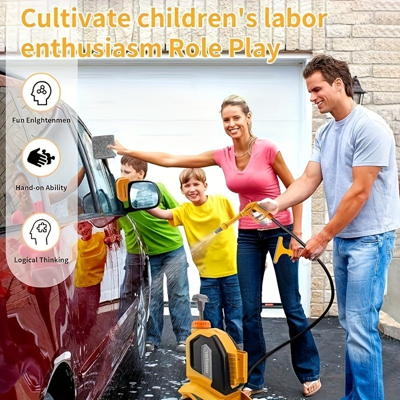 Kinderen Autowas Speelgoed | Met Spuit, Spons & Handdoek