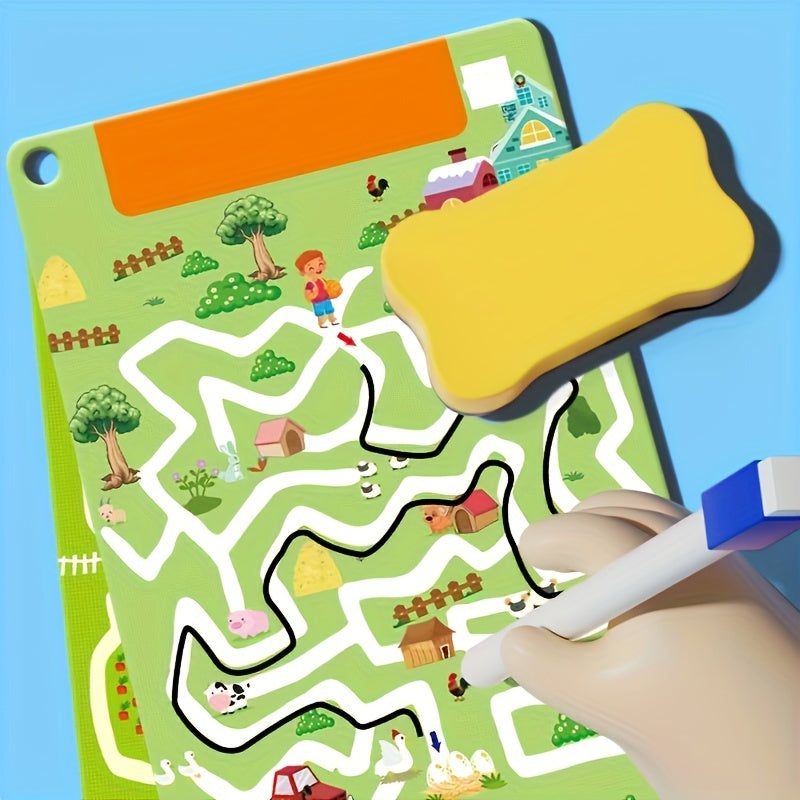Uitdagend Doolhof Puzzelboek voor Tieners vanaf 14 Jaar - 64 Pagina's Activiteitenboek voor Jongens en Meisjes - Helpt bij Penbeheersing en Fijne Motoriek