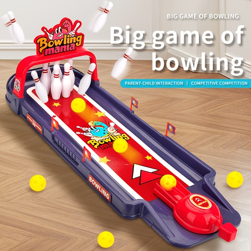 Bowling Set voor Kinderen | Tafelspel voor Gezinsplezier, Duurzaam Plastic, Perfect voor Binnen