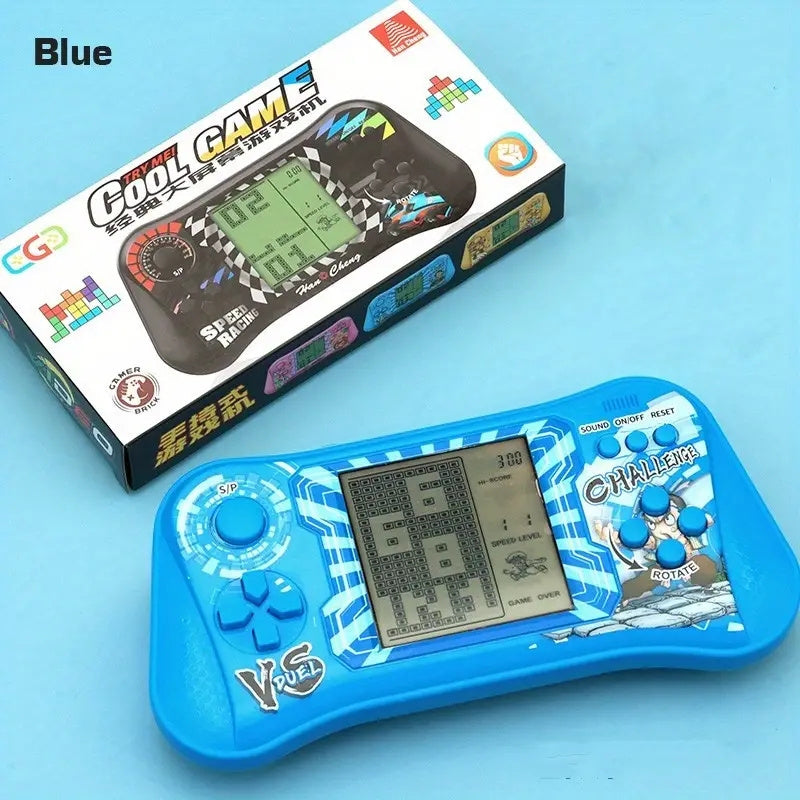 Retro Handheld Puzzel Gameconsole met Groot Scherm – Educatief Elektronisch Speelgoed voor Kinderen vanaf 3 Jaar