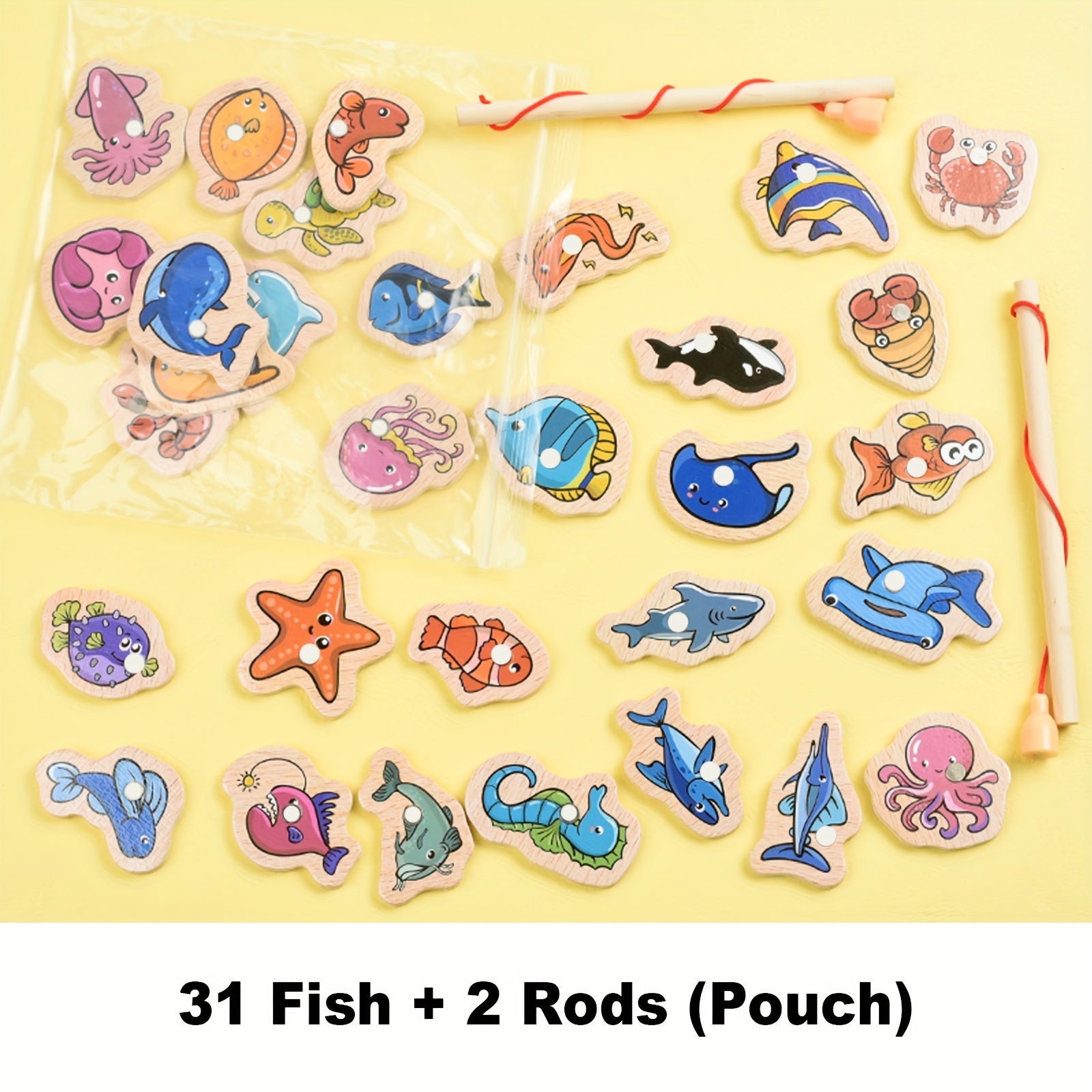 Magnetisch Houten Visspel | Educatief Speelgoed voor Kinderen