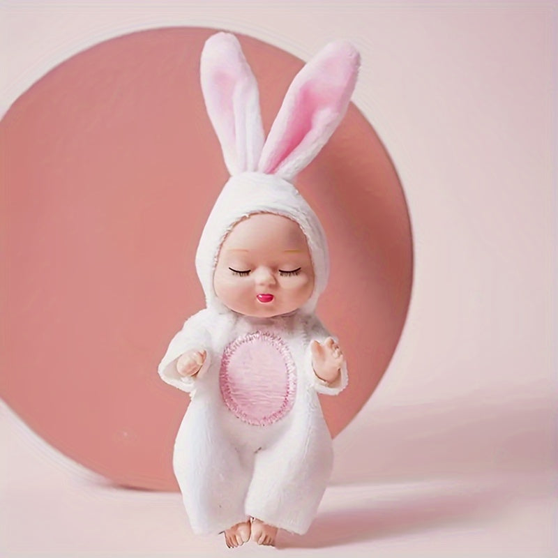 Mini Realistische Reborn Pop (4,3") | Schattig Feestartikel & Cadeau | Perfect voor Kerst & Verjaardagen
