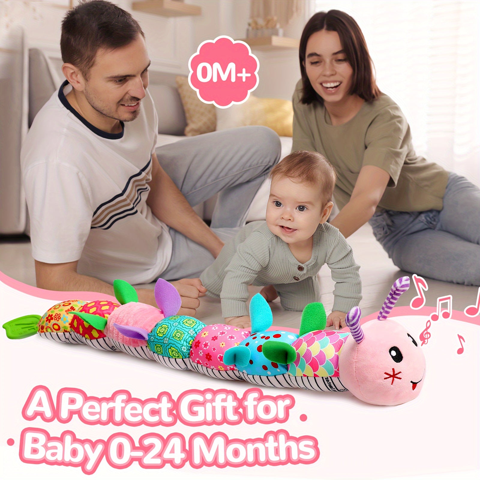 Interactief Muzikaal Baby Speelgoed | Zacht Voel Speelgoed voor 0-12 Maanden | Perfect Cadeau voor Feestdagen & Geboorten