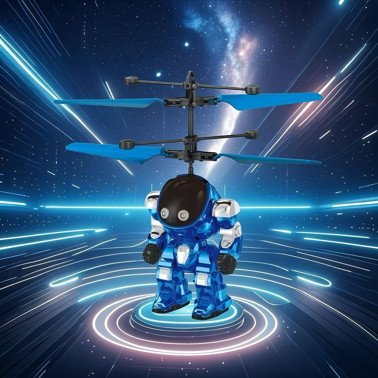 Mecha Vliegende Krijger met LED & Sensor | Zwevend Interactief Speelgoed – Magisch Luchtspektakel voor Jongens