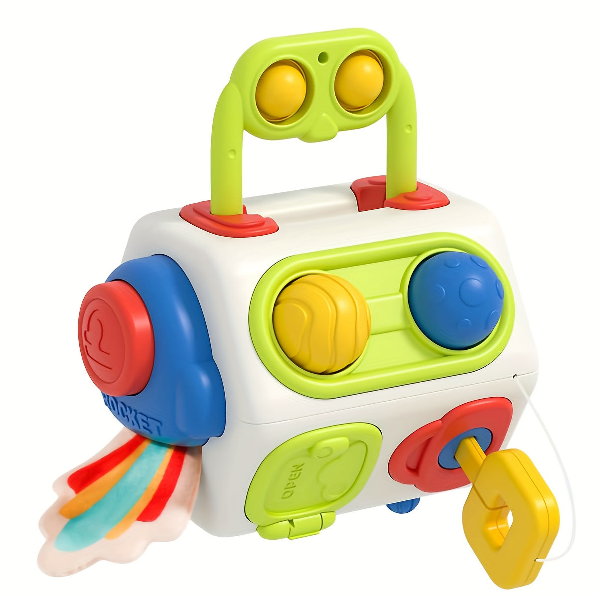 10-in-1 Activiteitenkubus | Montessori Sensorisch Activiteitenbord voor Peuters Educatief Reis Speelgoed voor Jongens & Meisjes