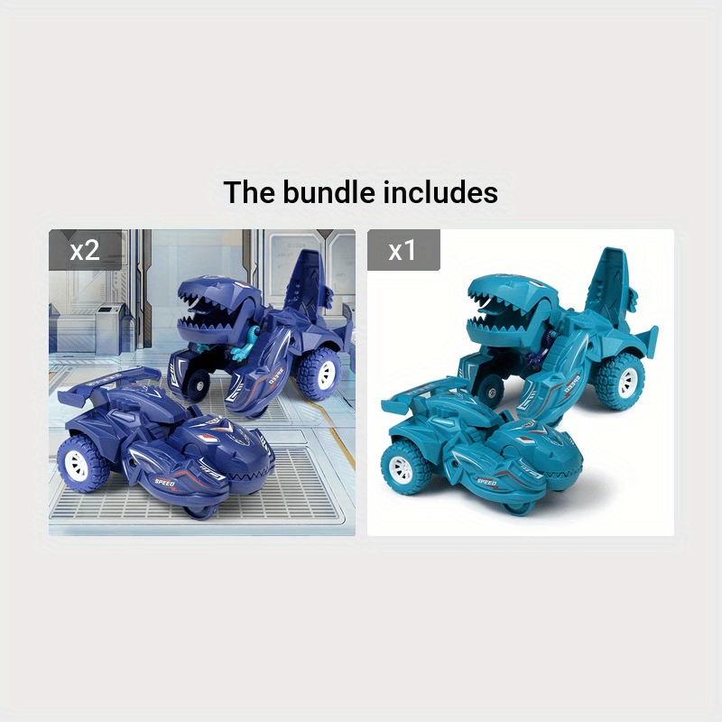Transformerende Dino Auto | 2-in-1 Automatische Dinosaurussen Speelgoedauto voor Kinderen