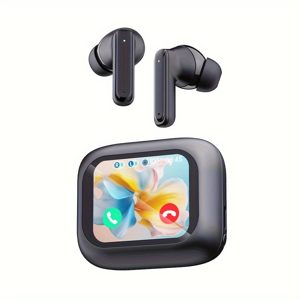 Slimme LCD Touch Earbuds 2025 | Draadloze Oordopjes met Premium Geluid & Microfoon