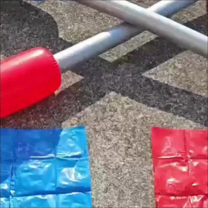 Opblaasbare Speelset met Evenwichtsstok & Mat – Leuk voor Tuin, Strand of Teamspellen, Familiecadeau