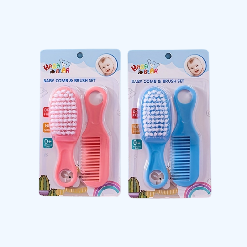 Haarverzorging Kam- en Borstelset, Plastic Massage Kam Kit, Roze en Blauw