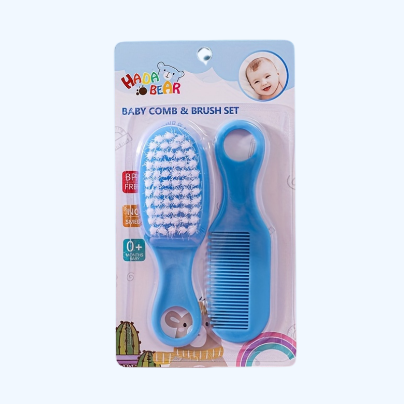 Haarverzorging Kam- en Borstelset, Plastic Massage Kam Kit, Roze en Blauw