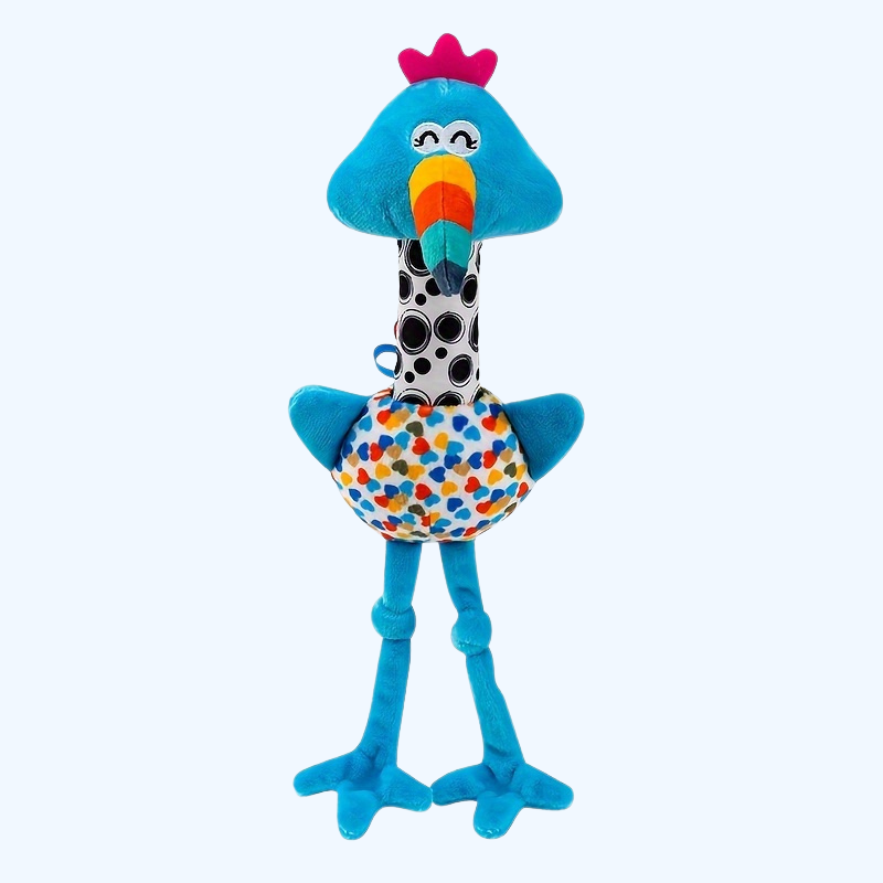 Leuk Pluche Rammel Speelgoed voor Baby's - Interactieve Griptraining, Zacht Polyester, Gemengde Kleuren - Perfect Nieuwjaars-, Thanksgiving- en Verjaardagscadeau