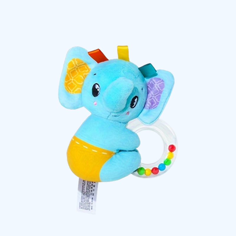Baby Handbel Rammelaar Set, Zacht Gevuld Dier, Voor 0-3 Jaar, Ideaal Cadeau voor Verjaardag en Kerst