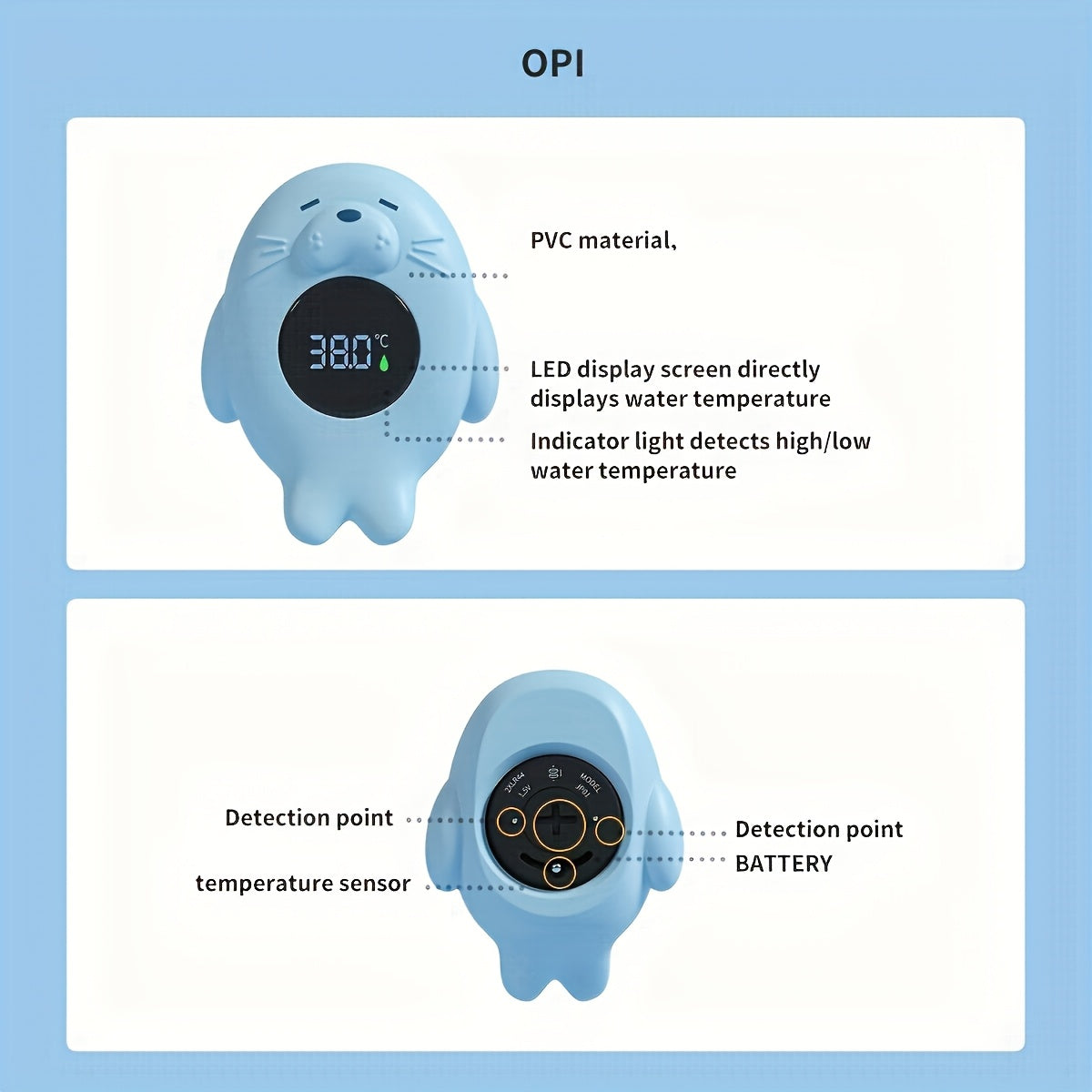 Baby Bad Thermometer | Digitale Drijvende Veiligheid Badkuip Temperatuurmeter met Auto Aan/Uit, Fahrenheit & Celsius Weergave