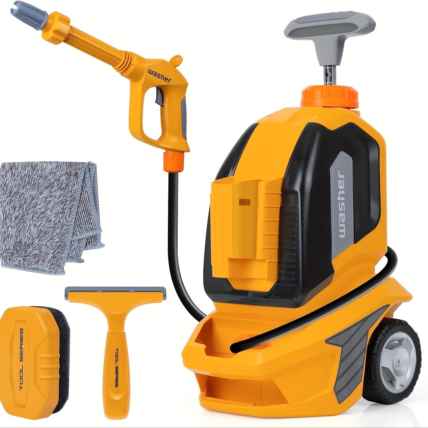 Kinderen Autowas Speelgoed | Met Spuit, Spons & Handdoek