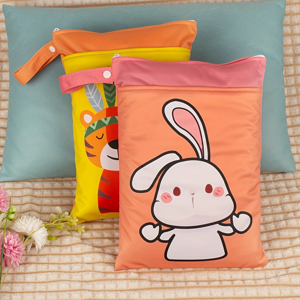 Wasbare Waterdichte Opbergtas – Dubbele Rits | Voor Nat Wasgoed, Luiers, Make-up & Strandspullen